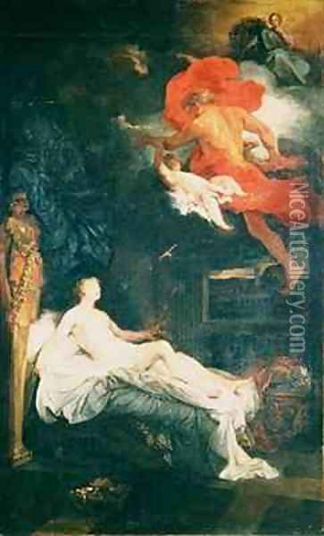 Jupiter and Semele Oil Painting - Bon De Boulogne