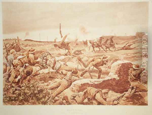 Mafeking 1900, Boer War Oil Painting - Richard Caton Woodville