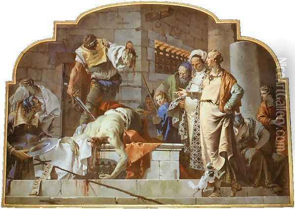 The Beheading of John the Baptist Oil Painting - Giovanni Battista Tiepolo