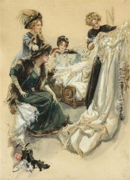 Ladies At A Seamstress