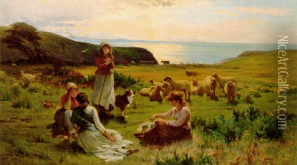 A Summer Idyll Oil Painting - Horace Henry Hauty