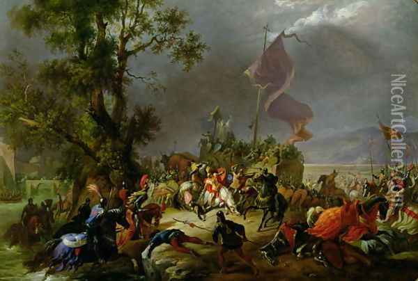 The Battle of Legnano in 1176, 1831 Oil Painting - Massimo Taparelli d' Azeglio