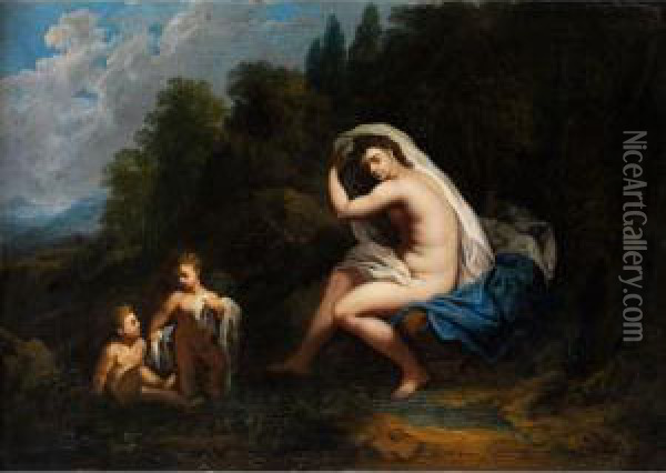 Venus Beim Bade Oil Painting - Adriaen Van Der Werff