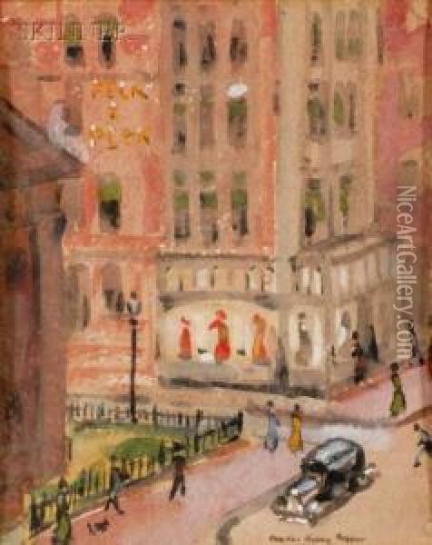 King's Chapel, Boston Oil Painting - Charles Hovey Pepper