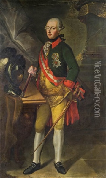 Kaiser Joseph Ii. Oil Painting - Joseph Hickel