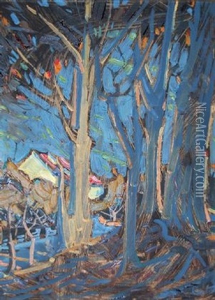 Evening In The Valley Oil Painting - Sydney Carter