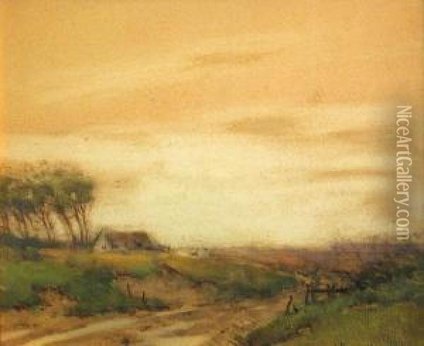 Country Scene Oil Painting - John Francis Murphy