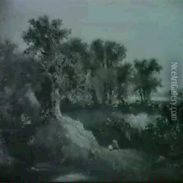 Bewaldete Landschaft Oil Painting - John Constable