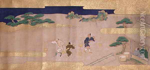 Tales of Bunsho 2 Oil Painting - Mitsuyoshi (Gyobu) (Kyuyoku) Tosa