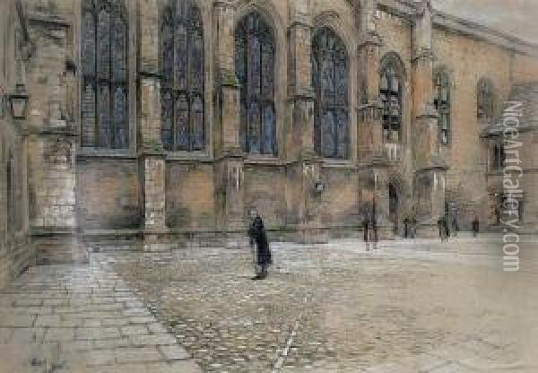 Winchester College Oil Painting - Cecil Charles Aldin