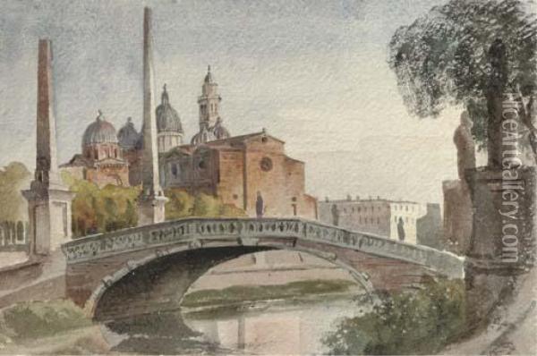 The Ponte Giustino Oil Painting - Harriet Cheney
