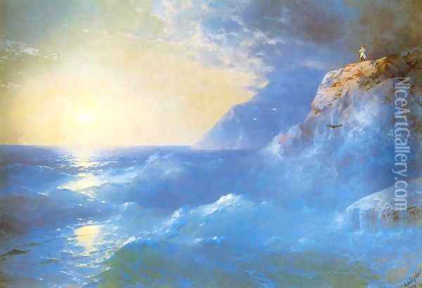 Napoleon on island of St Helen Oil Painting - Ivan Konstantinovich Aivazovsky