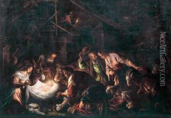 Sec. Xvii Oil Painting - Jacopo Bassano (Jacopo da Ponte)