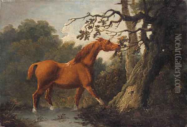 A Chestnut Horse Oil Painting - Sawrey Gilpin