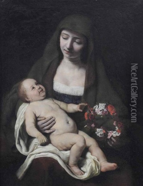 The Virgin And Child Oil Painting - Samuel Van Hoogstraten