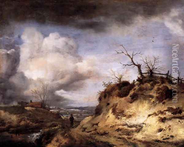 Path through the Dunes Oil Painting - Philips Wouwerman