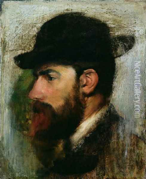 Portrait of Henri Rouart (1833-1912) 1871 Oil Painting - Edgar Degas