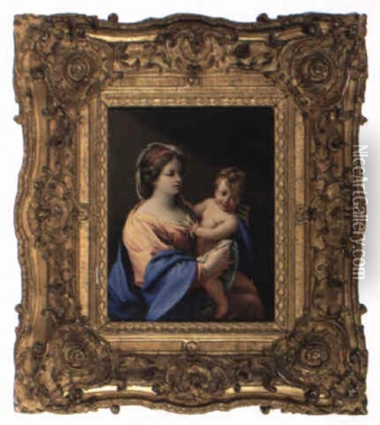 Vierge A L'enfant Oil Painting - Michel Dorigny