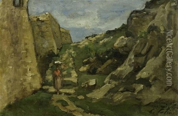Pyrenaenlandschaft Oil Painting - Gustave Henri Colin