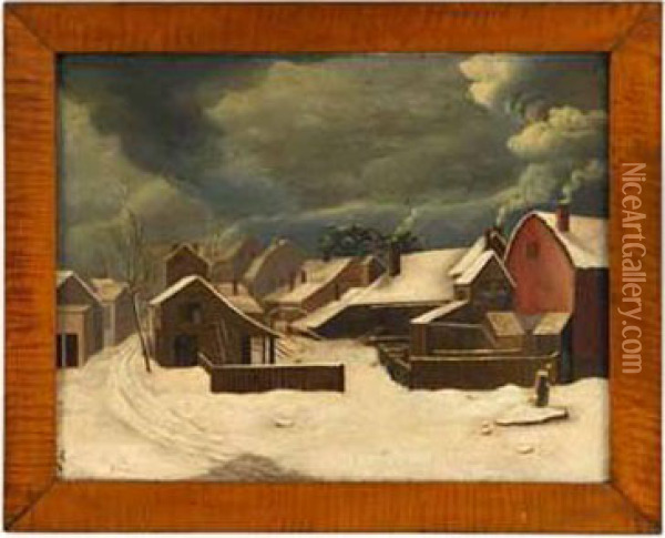 Study For Winter In Brooklyn Oil Painting - Francis Guy