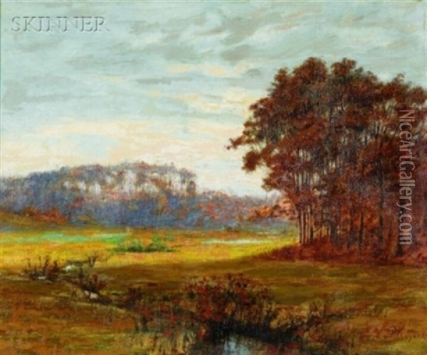October Afternoon Oil Painting - Franklin Whiting Rogers