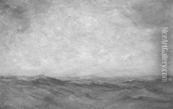 The Sea Oil Painting - Arthur Hoeber