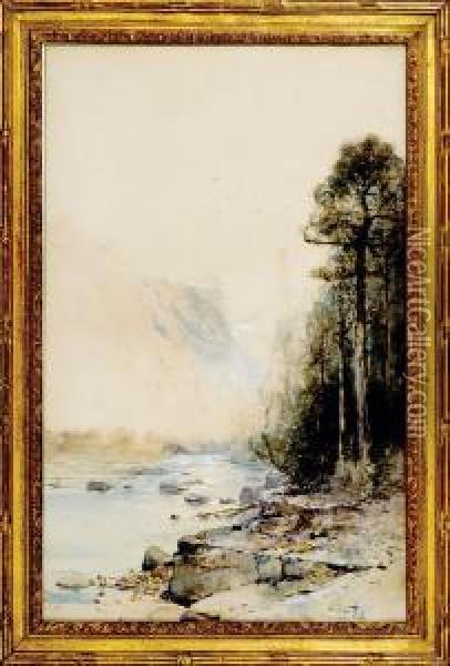 Yosemite Oil Painting - Julian Walbridge Rix