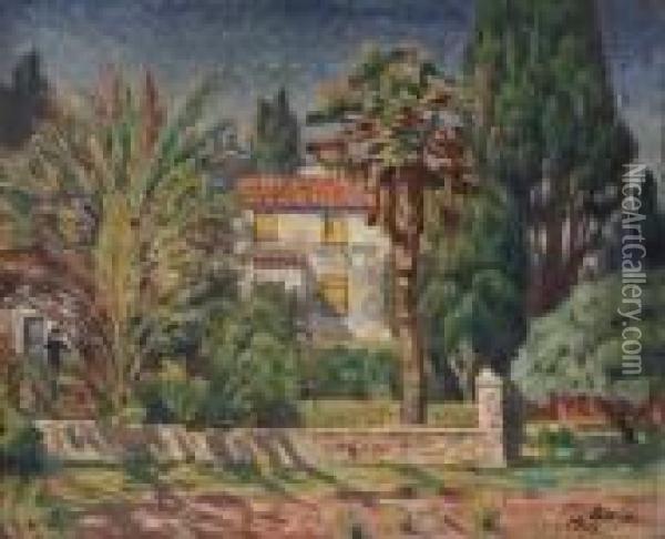 Villa I Sydfrankrike Oil Painting - Carl-Edvard Diriks