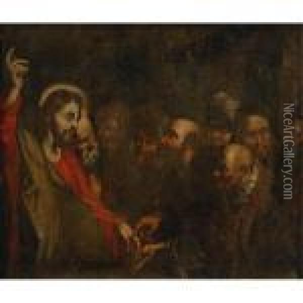 Christ And The Money Changers Oil Painting - Peter Paul Rubens