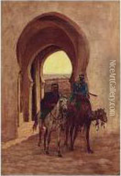 Entering The Gate Oil Painting - Aloysius C. O'Kelly