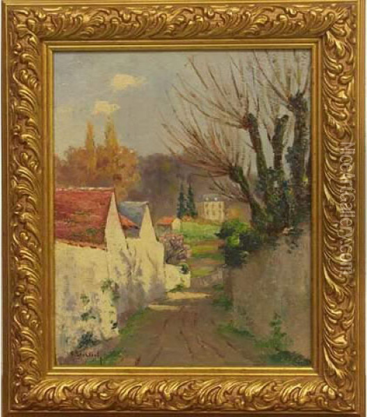 Rue De Village Oil Painting - Felix Ehrlich