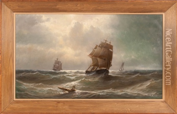 Searching For A Wreck Oil Painting - William Tyler