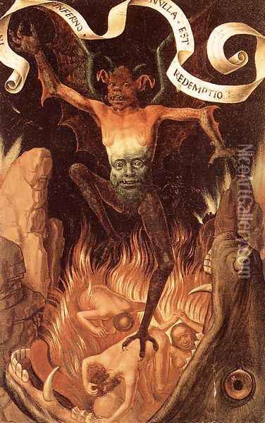 Hell c. 1485 Oil Painting - Hans Memling