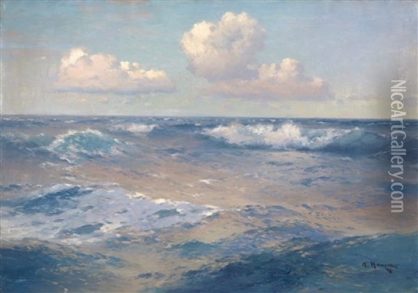 Seascape Oil Painting - Alexei Vasilievitch Hanzen