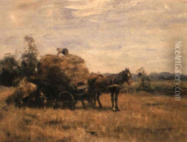 Harvest Time Oil Painting - Willem George Frederik Jansen