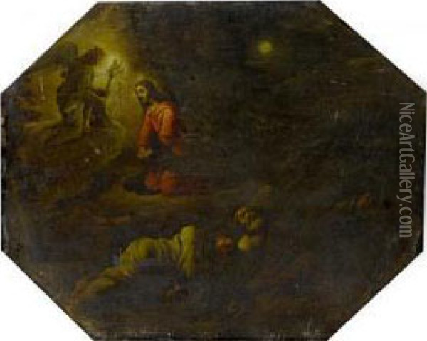 The Agony In The Garden Oil Painting - Matteo Rosselli