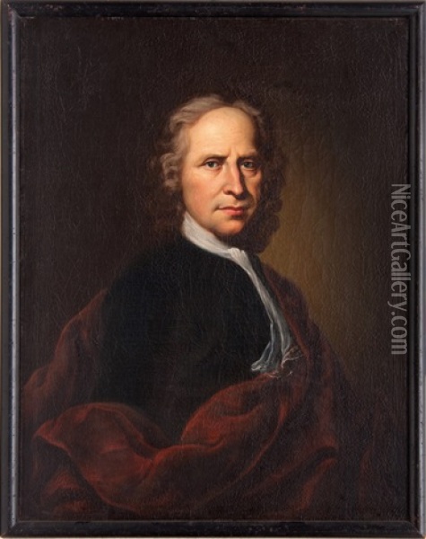 The Portrait Of Gottfreid Eichler Junior Oil Painting - Gabriel Kupezky-Mueller