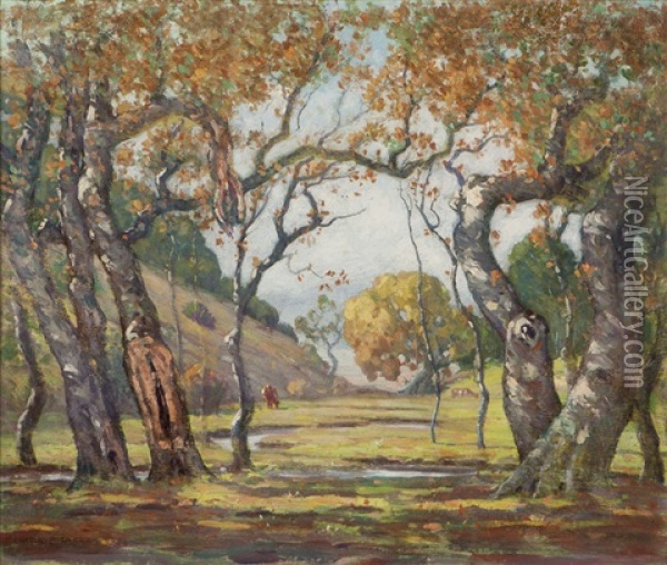 Through The Woods Oil Painting - Charles L.A. Smith