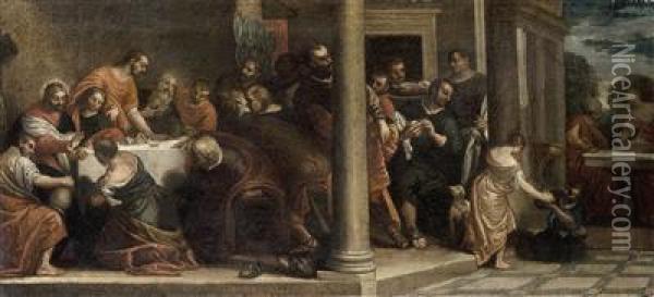 The Wedding At Cana Oil Painting - Paolo Veronese (Caliari)