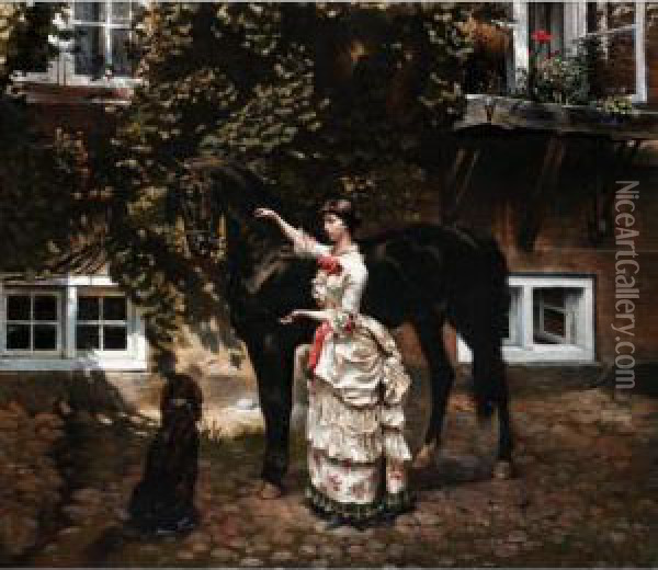 Best Of Friends Oil Painting - Vilhelm Eyvind Tilly