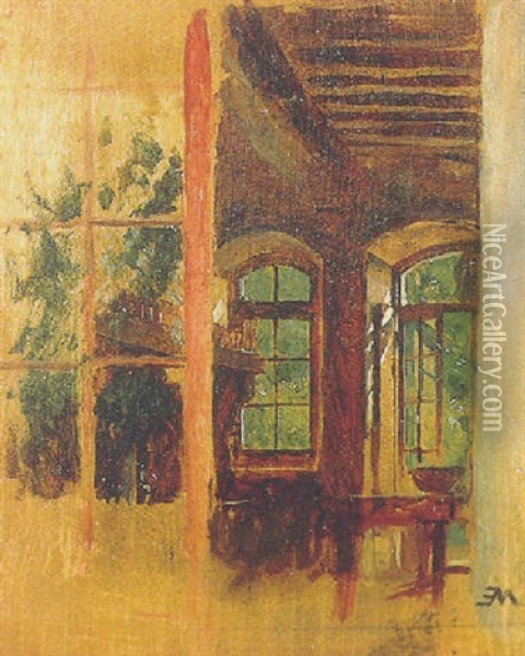 Interieur D'auberge Oil Painting - Ernest Meissonier