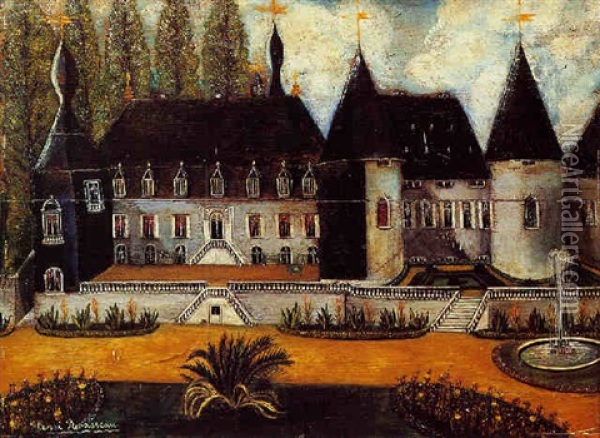 Le Chateau Oil Painting - Henri Rousseau