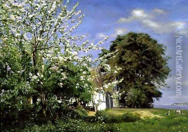 Spring Blossom, 1908 Oil Painting - Christian Zacho