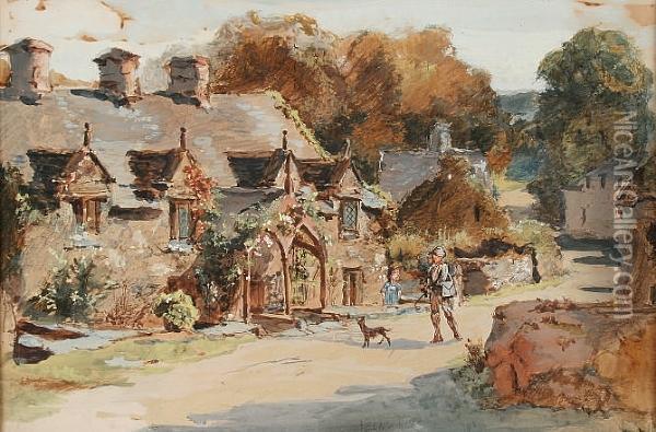 Dolgelly, North Wales Oil Painting - Henry John Yeend King