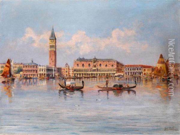 Ansicht Von Venedig Oil Painting - Karl Kaufmann