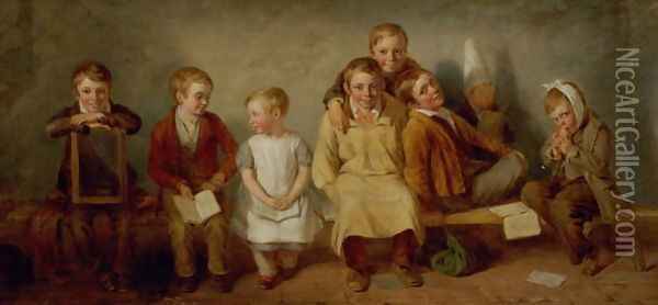 The Smile, 1842 Oil Painting - Thomas Webster