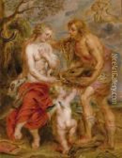 Meleagre Et Atalante Oil Painting - Peter Paul Rubens