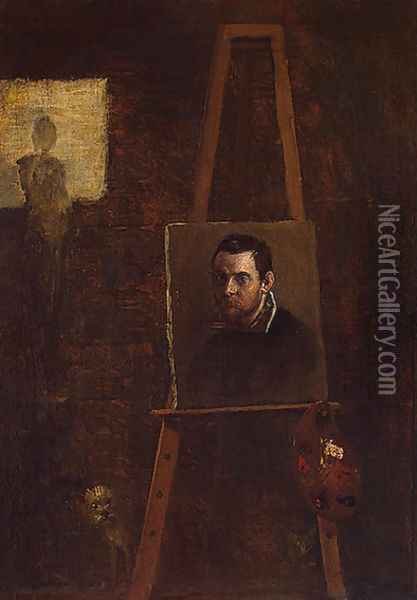 Self-Portrait Oil Painting - Annibale Carracci