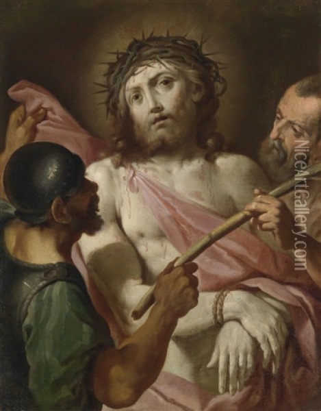 Der Dornengekronte Christus Oil Painting - Aureliano Milani