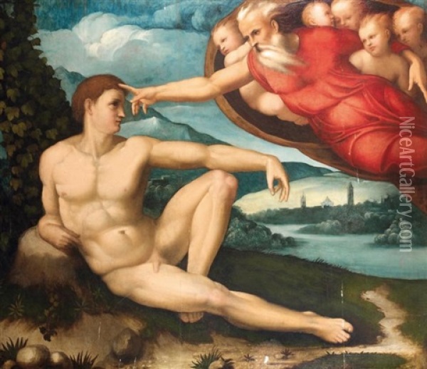 La Creation Du Monde Oil Painting -  Michelangelo